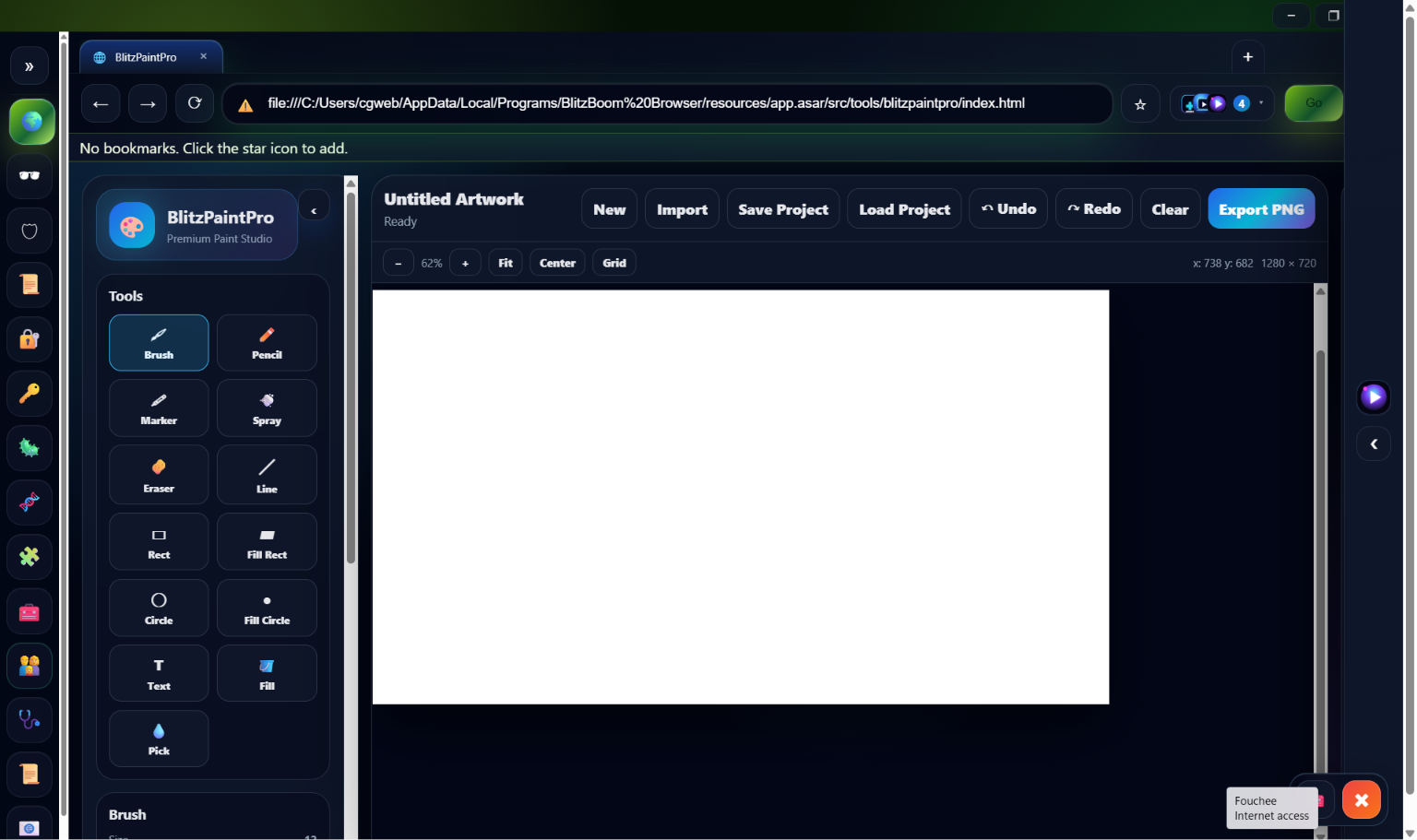 BlitzBoom Browser screenshot 2